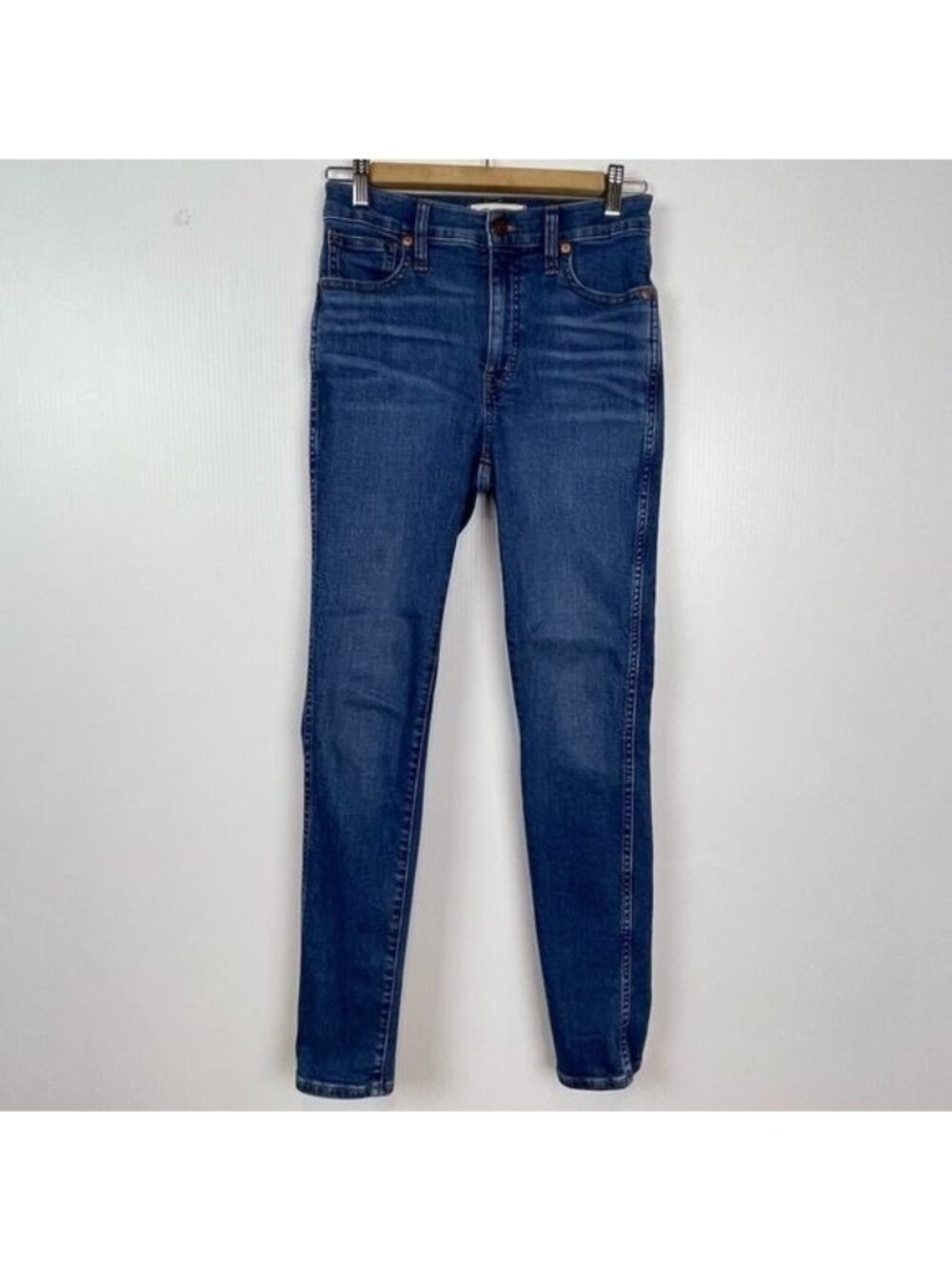 Madewell 10" High-Rise Skinny Jeans in Danny Wash TENCEL Denim Edition 25